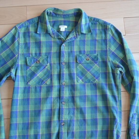Fossil Flannel Button Down Shirt Plaid Size Small - Picture 2 of 4